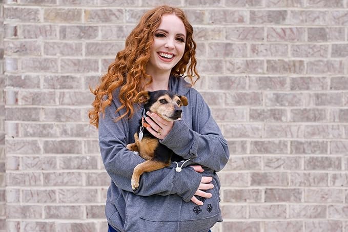 ALYC Unisex Hoodies Pet Holder Cat Dog Large Pouch Carriers Sweatshirt Cat Space Pullover Top