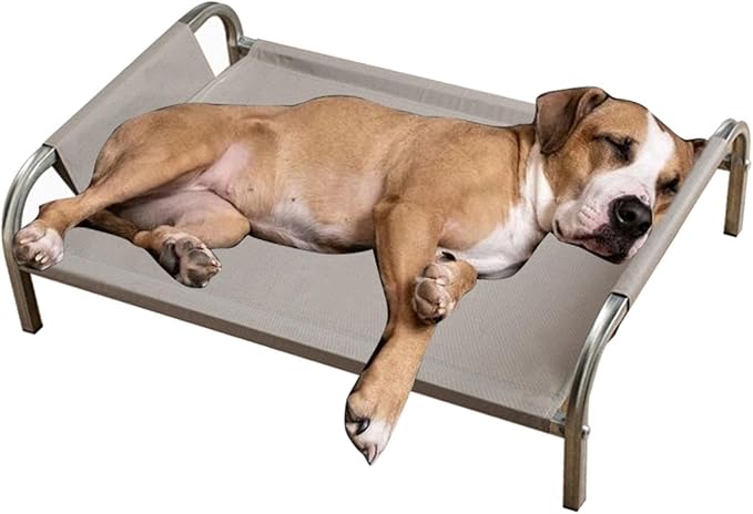 Elevated Cat Bed Pet Supplies Removable High Strength Easy to Clean for Indoor Comfortable Raised Pet Bed Cat Furniture, Gray