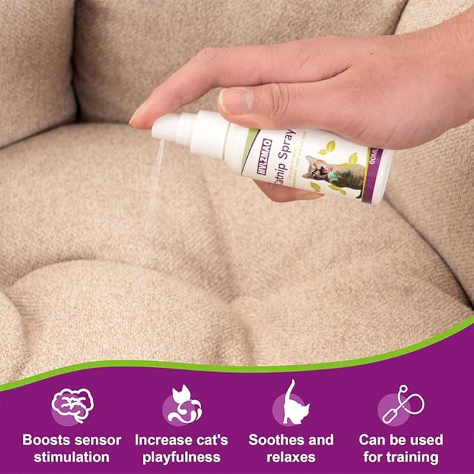 Catnip Spray for Cats, Cat Scratching Sprays, Transparent Cat & Kitten Behaviour Spray 60 ml