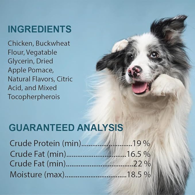 Soft & Chewy Training Treats for Dogs, Bite Size Reward Treats for Training & Positive Reinforcement, Grain Free Treats Made with Real Chicken, Flame Roasted Chicken Flavor, 12 Pack (4 oz Each)