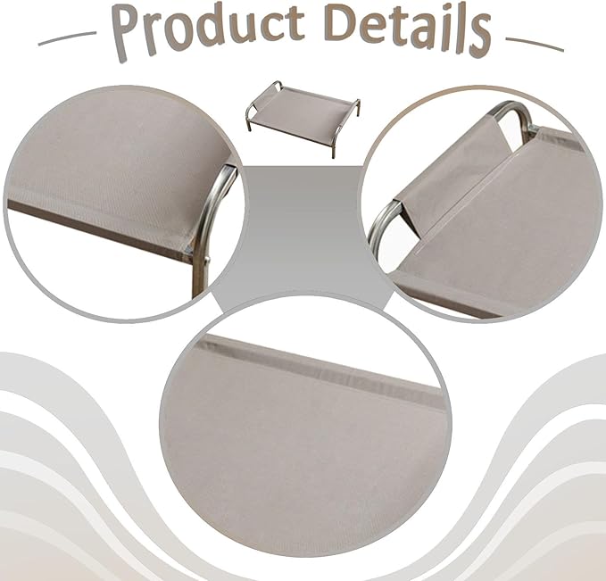 Elevated Cat Bed Pet Supplies Easy to Clean High Strength Cat Furniture Raised Pet Bed, Gray