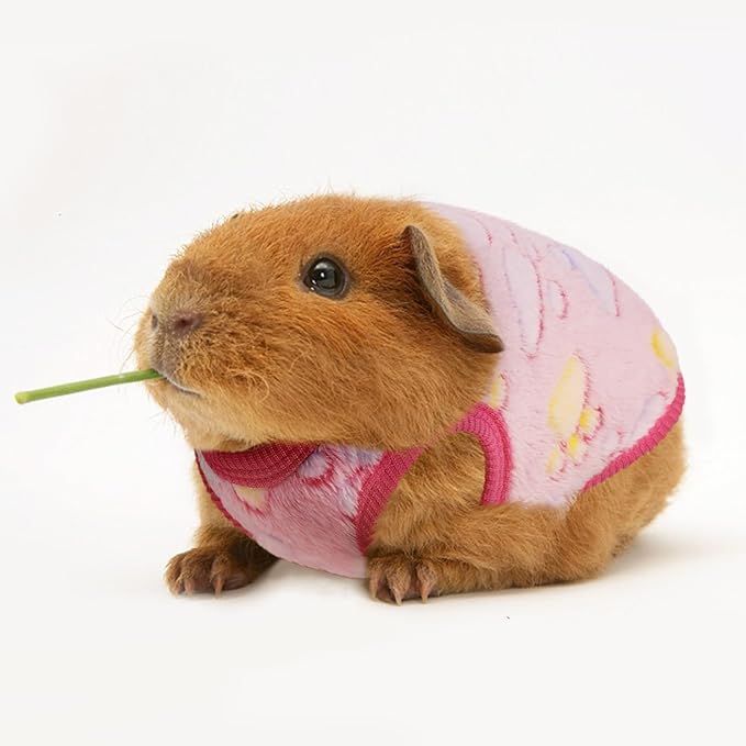 4 Pack Guinea Pig Clothes Rabbit Warm Vest Flannel Fleece Pet Costume T-Shirt for Small Animal Kitten Ferret Chihuahua Puppy (Rainbow, XX-Small)