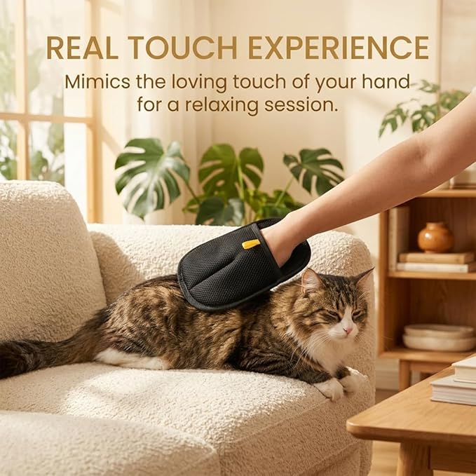 SakerPlus Pet Hair Removal Glove,Dog&Cat Hair Remover,Double-Sided Static Pickup Grooming Glove,Washable Reusable Pet Hair Remover Glove for Pets,Dogs,Cats,Furniture,Clothes (1pcs)