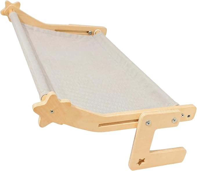 Strong Metal Hook Pet Perch for Openings and Beds Includes Soft Washable Pad for Cozy Napping Indoor Furniture