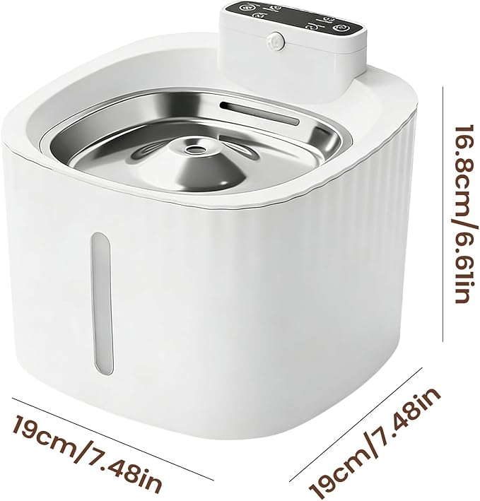Smart Pet Water Fountain – Sensor Activated Wireless Drinking Dispenser with LED Light | Large Capacity Auto Circulation System, Quiet Hydration for Cats Dogs Indoor Use