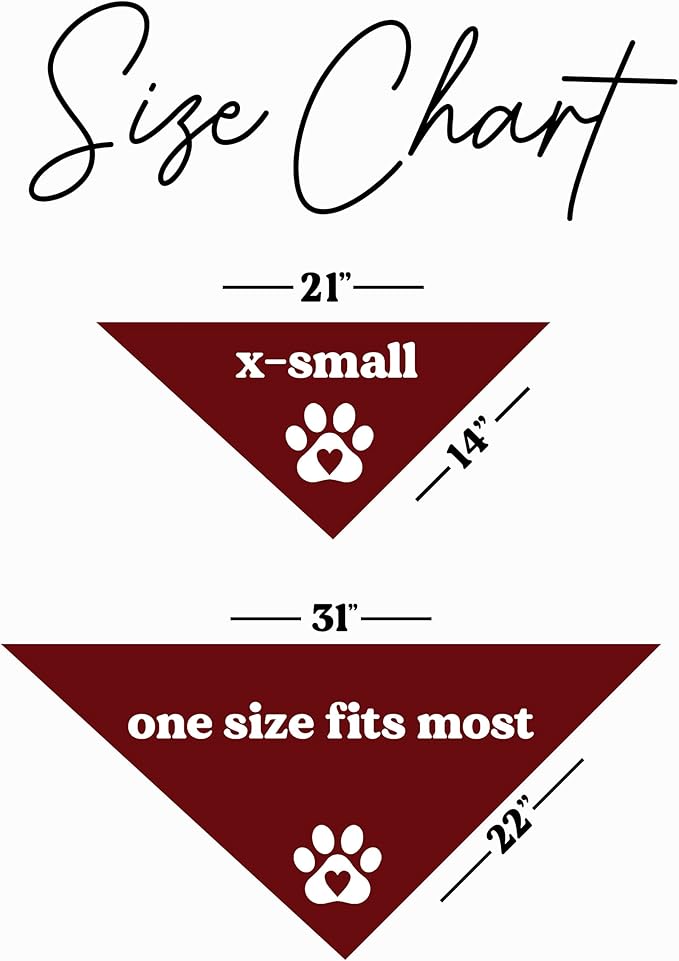 My First Valentine's Day Dog Bandana | 100% Cotton Adjustable Triangle | Made in USA | Valentine's Day | Love & Hearts |Dark Red, One Size (158)