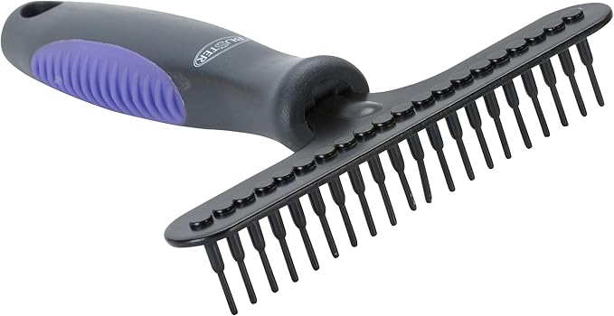 Kruuse Buster Large Purple Grooming Tool – Removes Loose Undercoat Hair Gently