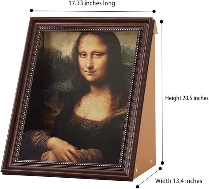 Mona Lisa Cats Bed Oil Painting Thickened cat Claw Board Three-Dimensional Plastic Photo Frame cat Room Creative Retro Cardboard cat Scratcher pad - Durable Scratching Post for Indoor Cats