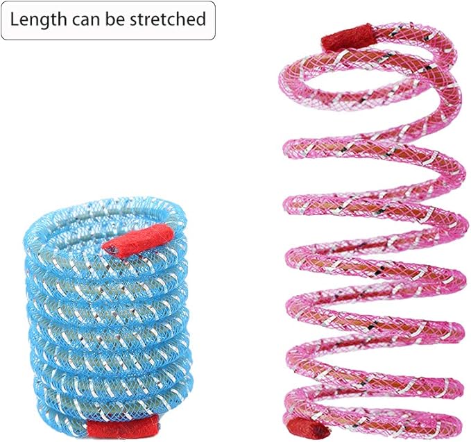 ISMARTEN Pet Wide Colorful Springs Cat Toys for Cat Kitten Pets (Random Color) (5pcs)