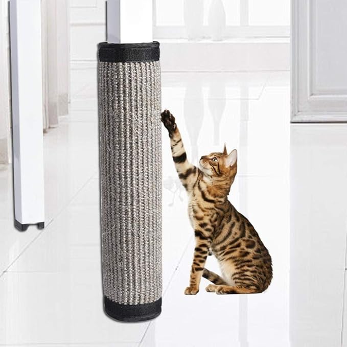 Cat Scratch Board Cat Scratch Board Sisal Furniture Bed Mattress Protector Table Chair Sofa Legs Mat Cat Kitten Scratching Toy Scratcher 1Pcs Light Grey