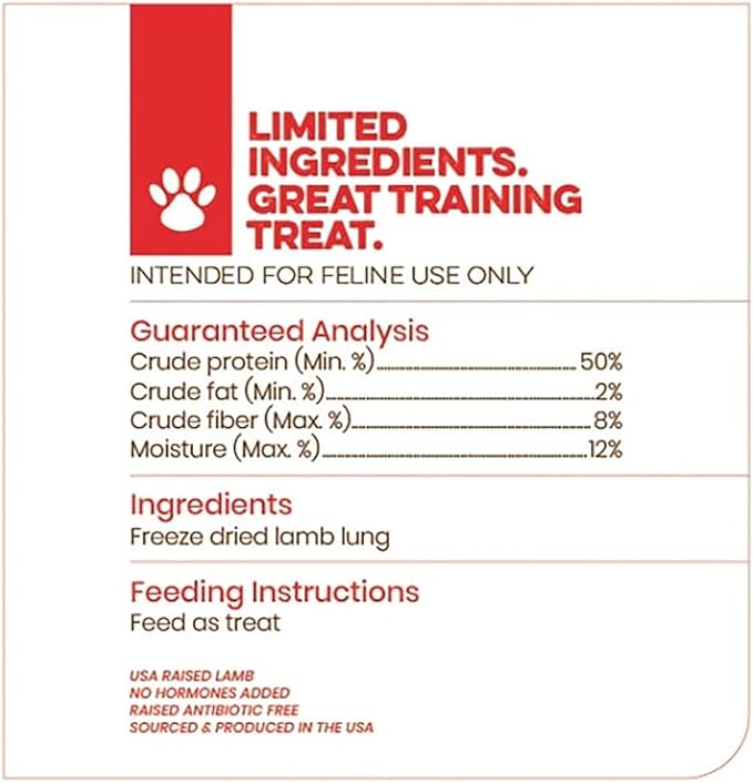 Scout & Zoe's Lamb Lung Cat Treats