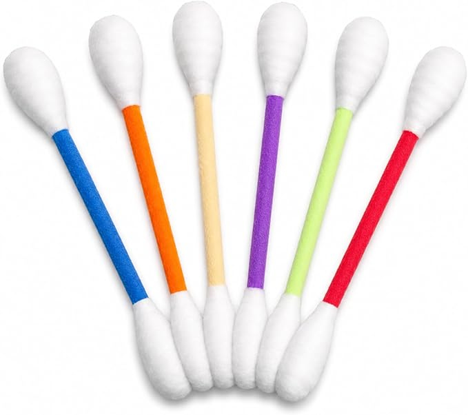 6 Pack Cat Q Tip Toys with Catnip, Giant Cotton Swab Cat Toy for Indoor Cats, Soft Interactive Kitty Toy for Kittens, Bored Cats, Exercise, Kicking, Chewing & Play