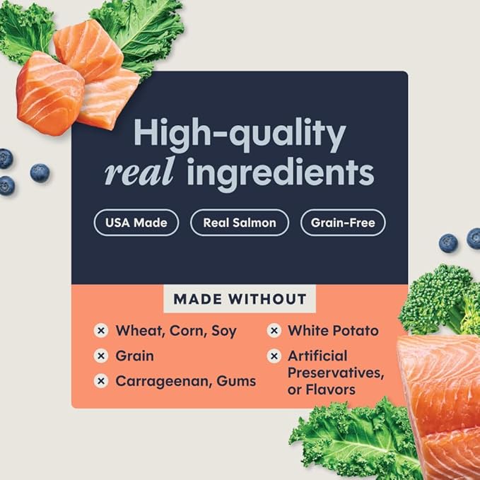 Instinct Pate Entrees, Wet Canned Cat Food, Grain-Free - Real Salmon, 3 oz. Cans (Pack of 24)