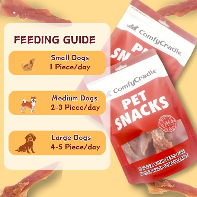 Creamy Duck & Milk Jerky, Irresistible Novel Protein Dog Treats, Calcium-Rich Tender Chews for Strong Bones & Sensitive Dogs (Duck,3 Pack x 10.58 Ounce(Pack of 3))