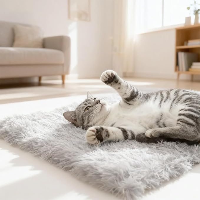 FAMILY'S BACKYARD Cat Bed for Indoor Cats,Foldable, Dual-Style Warm Pet Bed, Suitable for Individual Cats and Small Dogs.Dog beds for Small Dogs，Size:23.62 * 19.69 * 1.18inch.
