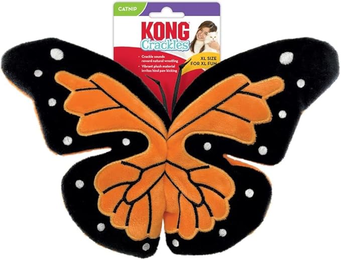 KONG Catnip Crackles Flutterz Butterfly Toy