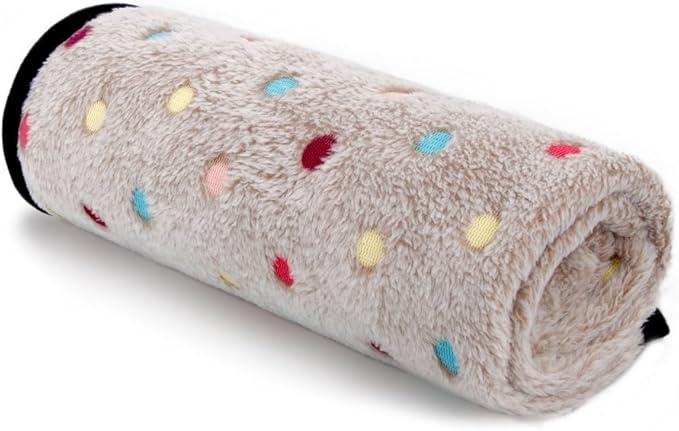 S-Lifeeling Soft and Cute Cat Dog Blanket Fleece Fabric(Grey L)