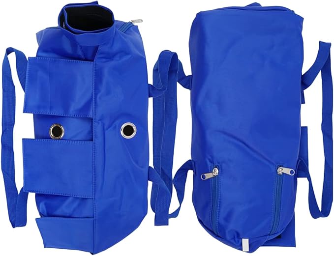 Cat’s Restraint Bag for Claw Care Nail Trimming Anti-Scratching Grooming Bag for Cats Medical Examination(Blue-l)