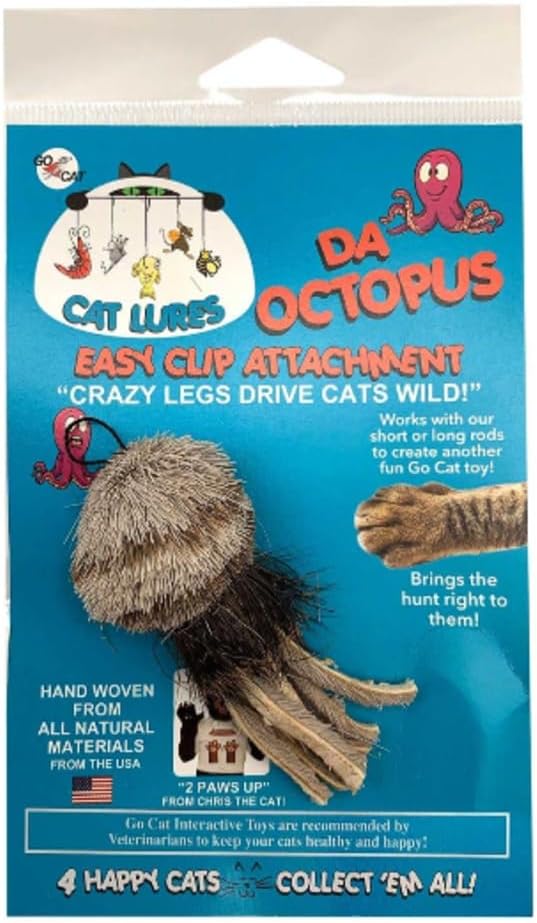 Go Cat, Da Octopus Lure Cat Toy Refill, 1 Count