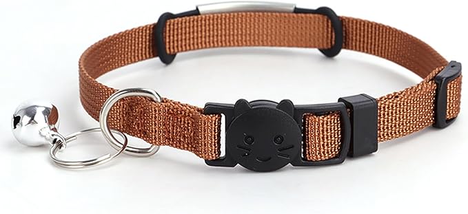 Personalized Kitten Cat Collar with Safe Breakaway Quick Release Buckle Bell ID Tag Custom Name and Phone Number for Boy Girl Cats
