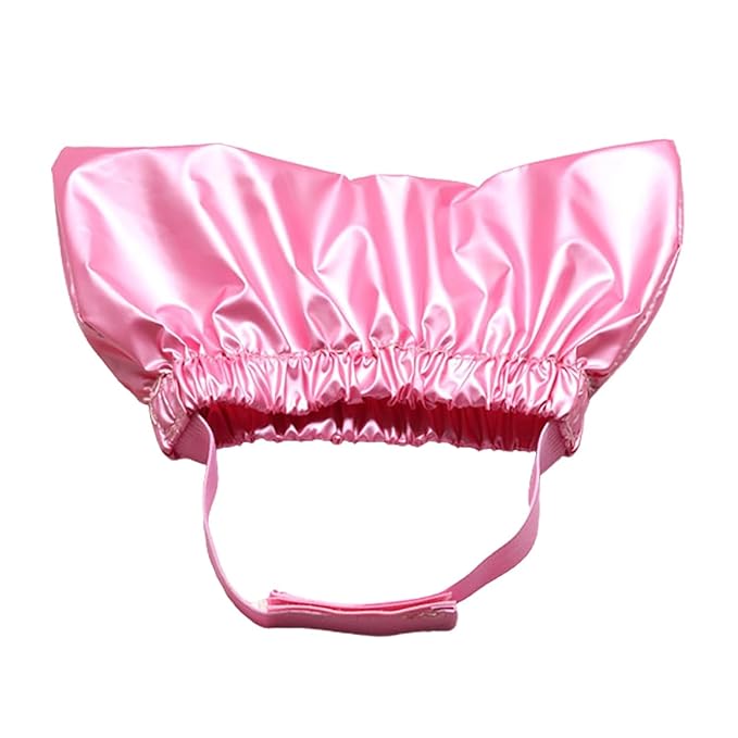 Pink Cat Shower Caps, Cat Shower Cap Shower and Bath Supplies Pet Bath Accessories Prevent Water in Pet Ears Headgear Waterproof, Bathing for Dog Bonnet Apparel and Accessories