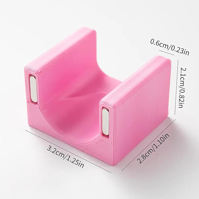 5D Nail Magnet Tool for Cat Eye Gel Polish - Cateye Magnets for Nails, Non-Slip Finger Stand, Strong Magnet Cat Eye Nail Art Tool for DIY & Salon - Pink