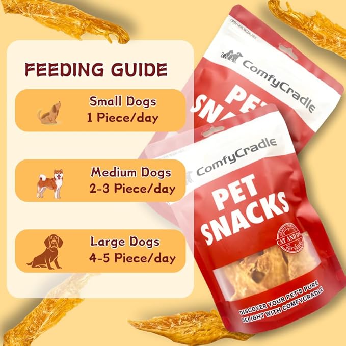 Air-Dried Chicken Jerky Dog Treats, High-Protein & Grain-Free Tender Snacks, All Natural Single Ingredient Training Reward for All Dogs, 5.29 Ounce (2 Pack x 5.29 Ounce(Pack of 2),Chicken)