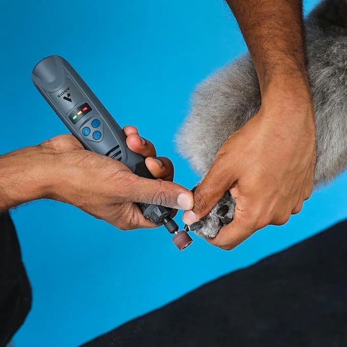 Dog and Cat Grooming Quiet Power Nail Grinders Pro or Home Trimming Made Easy (6 Speed Cordless Grinder)