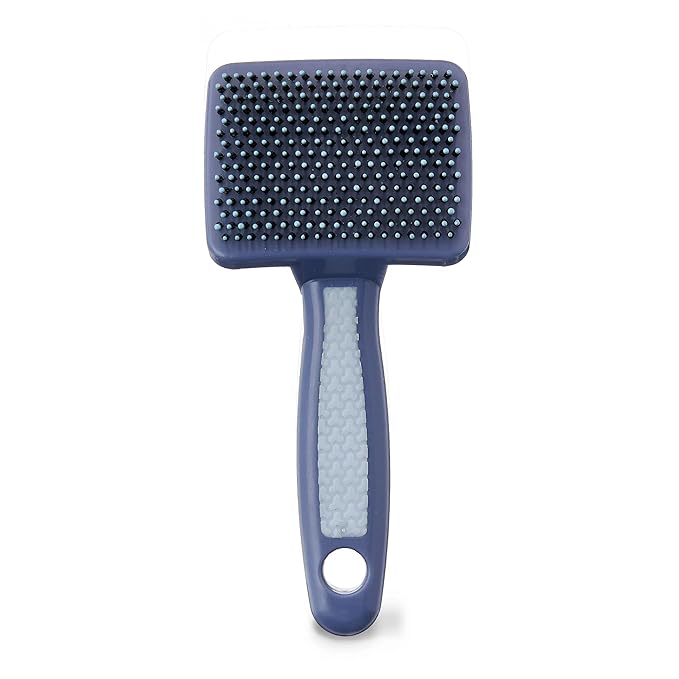 Plastic Cat Pin Brush - Pet Grooming Brush for Long Haired Cats, Kitten, Soft Bristle, Pin for Pets. (Pack of 2)