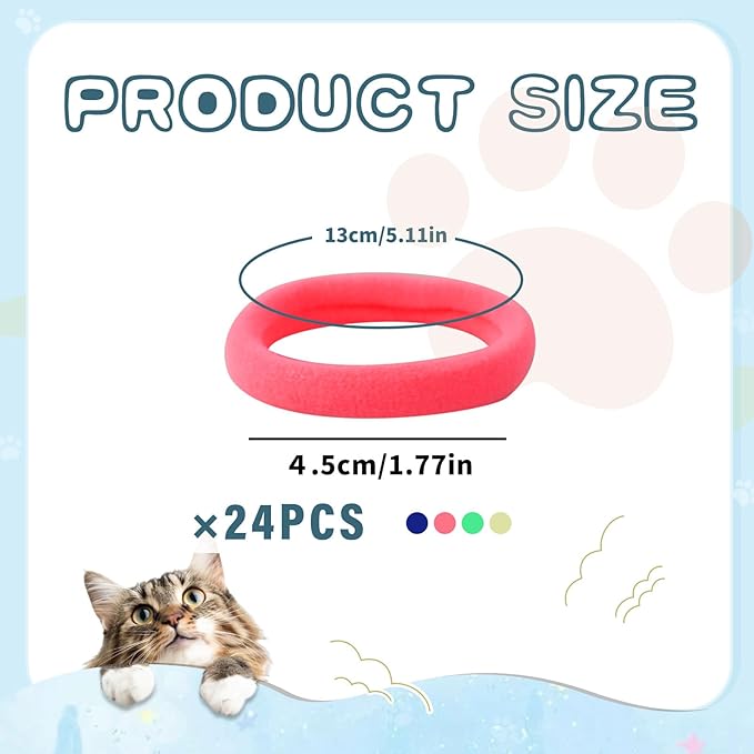 Andiker 12 PCS Cat Toy Set, Soft Cat Chew Toy with Good Elasticity Interactive Cat Toys to Kill Time and Keep Fit (12)