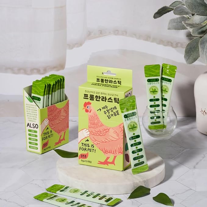 Generic FROMHALLA Stick Jeju, Puree Sticks for Dogs & Cats, Pet Treats, Grain-Free, 9g x 10 Sticks (9g x 10 Sticks, Jeju Chicken Fillet)