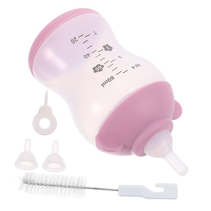 Toddmomy Pet Nursing Bottle Set for Cats Puppies Feeding Watering Supplies Small Animal Accessories