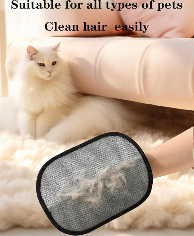 3Pcs Pet Hair Removal Glove, Electrostatic Pet Hair Gloves,Reusable Pet Hair Remover Glove, Pet Hair Removal Tool,Dog Hair Remover Grooming Glove,Suitable for Clothes,Carpet,Sofa.