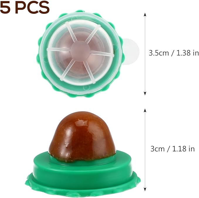 POPETPOP Cat Candy Snacks 5-Pack Lickable Catnip Treat Balls for Cats - Indoor Wall-Mounted Catnip Lollipops Promoting Hydration Urinary & Oral Health - Random Flavors