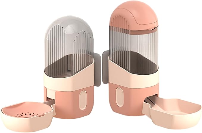 Water Feeder Automatic and Dispenser Feeding Watering Pet Cage Mount Automatic Pet Feeder for Cats