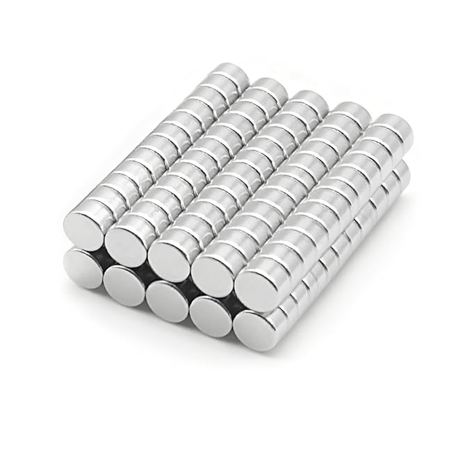 100pcs 5×3mm Round Mini Magnets for Acrylic Nail Clippers, Multi-Use Neodymium Magnet for Measuring Artificial Nail Length, Cat Eye Nail Art, Fridge Magnets, Crafts, Office Supplies