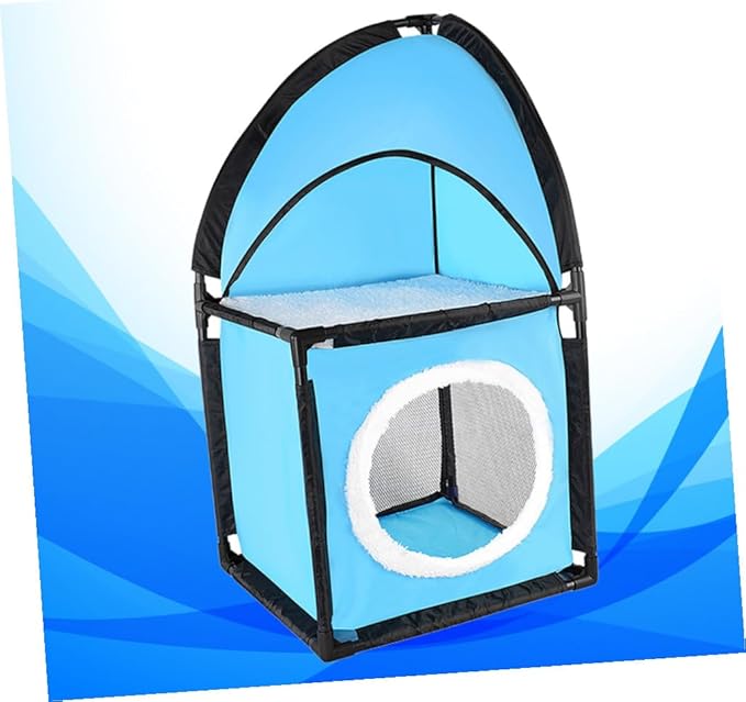SUPVOX Double Cat Tree Furniture with Tunnel Design Cat Scratcher and Play House Removable Cushion Pet Bed Protects Furniture from Scratches