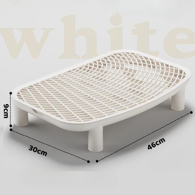 Cat Litter Trapping Mat Ramp Step Easy Clean Washable Non-Slip Footboard for Bathroom Lavatory 18.11x11.81x3.54 inch
