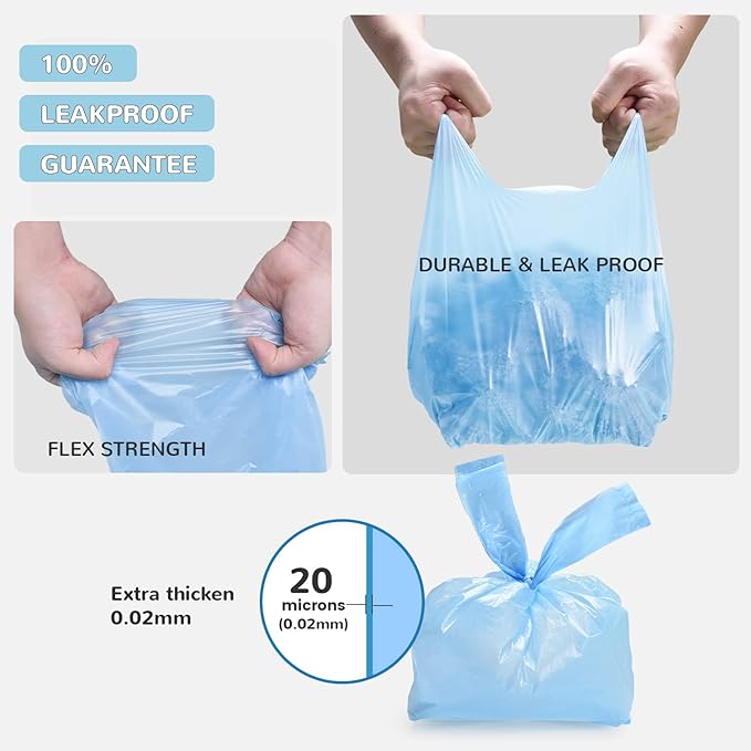 120 Count Disposable Cat Litter Bags and 60 Pack Litter Box Liner Bag Compatible with Cat litter Box 3 and 4