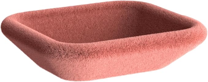 Cat Bed Cover -Removable Washable Bed Cover, Soft Comfortable, Suitable for Home & Office (Pink Cover)
