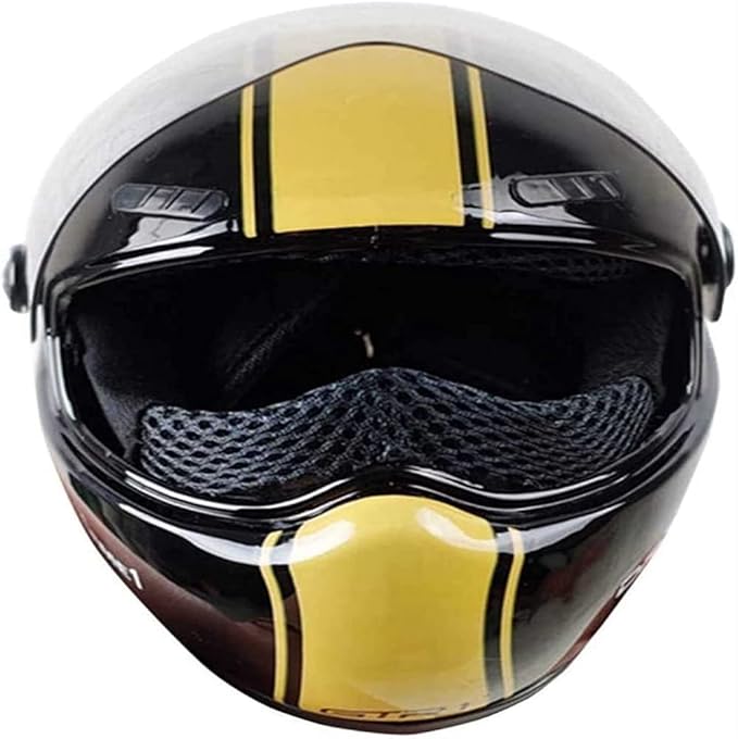 Pet Safety - Cat & Dogs Motorcycle Helmet - Full Face, Bike Riding & Outdoor (Black)