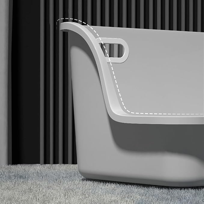 Pet Supplies, Large High Sided Cat Litter Box with Scoop, Leakproof & Easy Clean