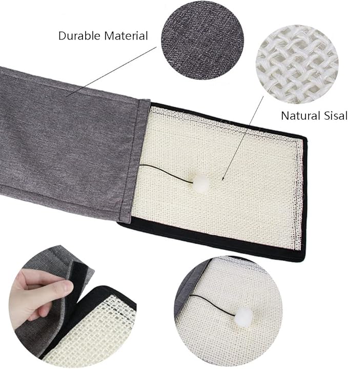 Cat Scratch Pad Sofa Couch Furniture Couch Protector Natural Sisal Cat Scratching Mat Couch Cover Protection for Indoor Cats Grinding Claws Nails Cat Furniture Protector for Couch Carpets Sofas