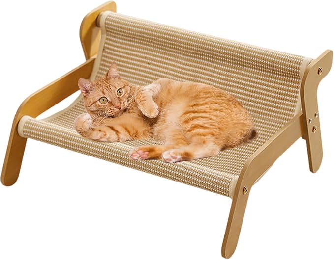 Cat Scratching Couch - Cooling Training Lounger,Cat Scratcher Furniture - for Home Decor Enrichment Pet Supplies Playtime Indoor Kitten Training Nail Care