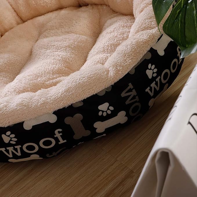 Beige/red Fashion Pet Supplies Kennel Cat Litter Small Medium Dog Pet Dog Mat 50 50 14 cm