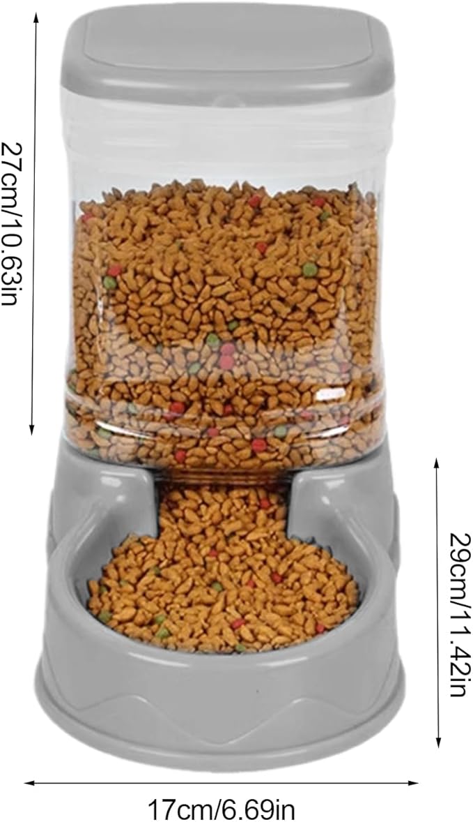 Large Capacity Pet Drinking Dispenser - Automatic Cat Dog Feeder, Bowl | Watering Station for Small Medium Puppy Kitten Animals, Spill Resistant Household Indoor Supply