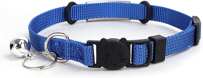 Personalized Kitten Cat Collar with Safe Breakaway Quick Release Buckle Bell ID Tag Custom Name and Phone Number for Boy Girl Cats