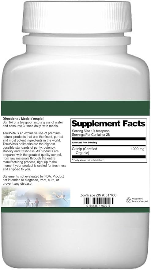 Catnip (Certified Organic) Powder (1 oz, ZIN: 517600) - 3 Pack