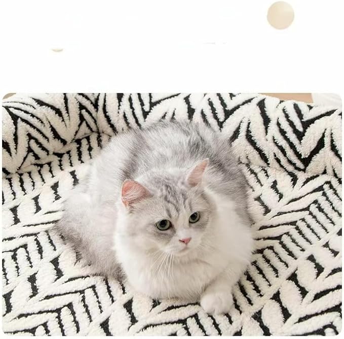 Calming Dog Bed Mats,Dog Couch Bed with Bolster, Dog Bed & Cat Bed for Sofa, Soft cat Couch Mat, Anti-Slip Furniture Protector Cover, Washable，for Small Dogs and Cats