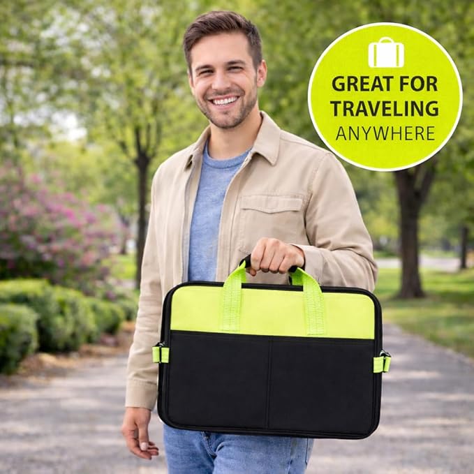Pet Life ® 'Travel-Nest' Innovative Portable Travel Folding or Collapsible Cat and Dog Bed with Carrying Handle